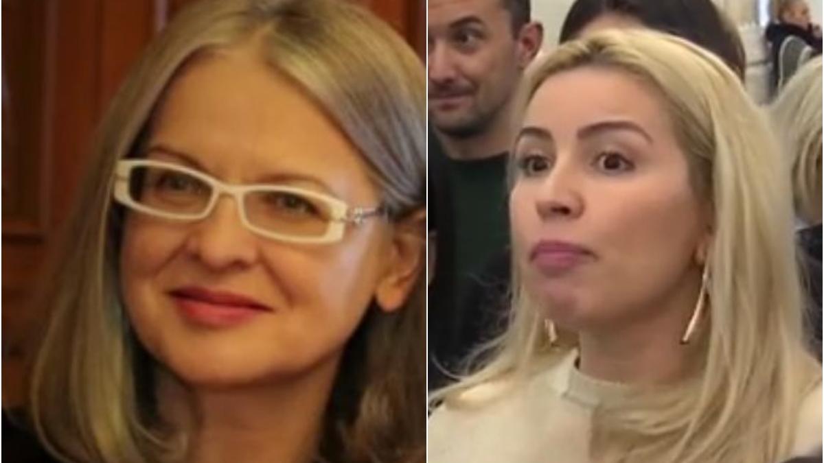 Fosta sotie a lui Dumitru Buzatu si un ex secretar PSD printre protestatari in Senat