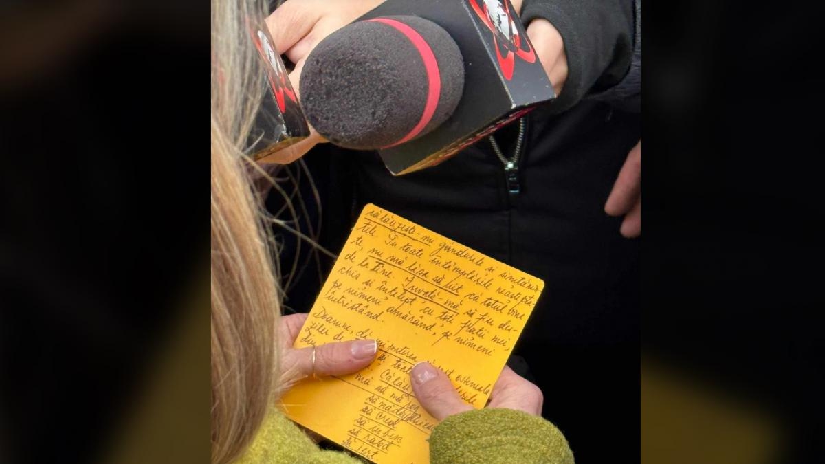 Biletul galben adus de Cristela Georgescu la Parchet