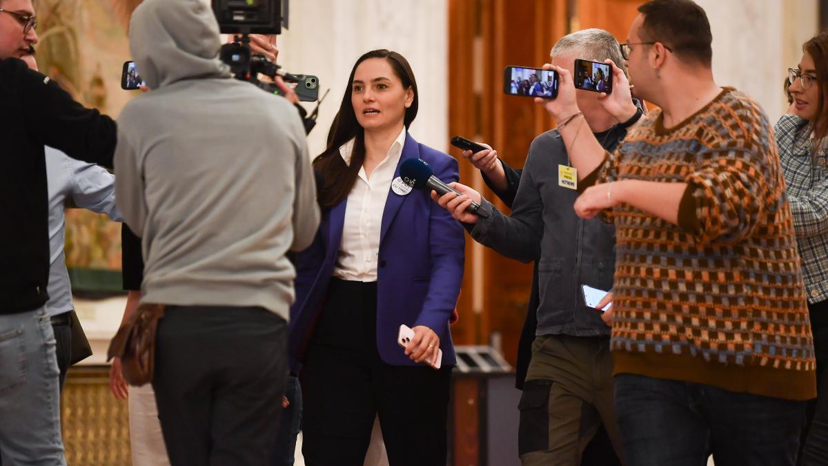 Anamaria Gavrila a chemat Politia pentru a evacua jurnalistii din fata biroului sau din Parlament