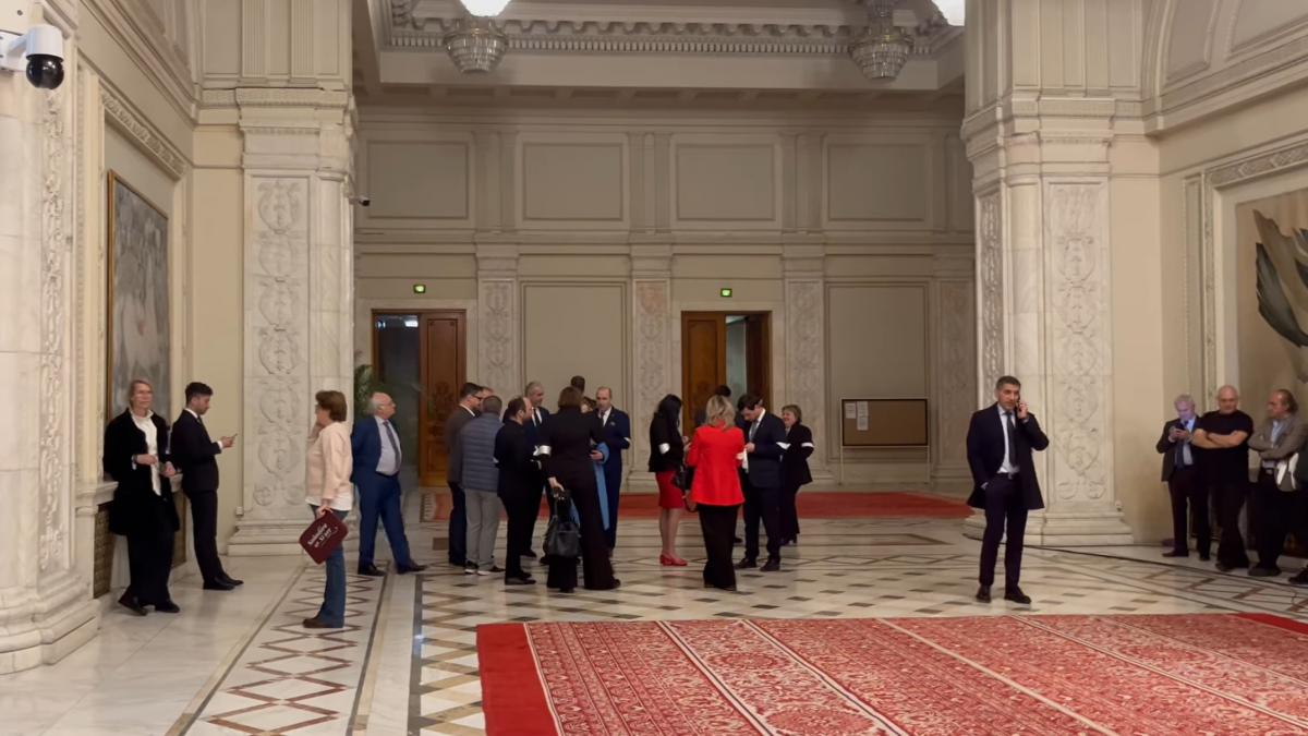 Circ in Parlament Simion si Gavrila spun ca sunt in greva dar semneaza condica pentru bani