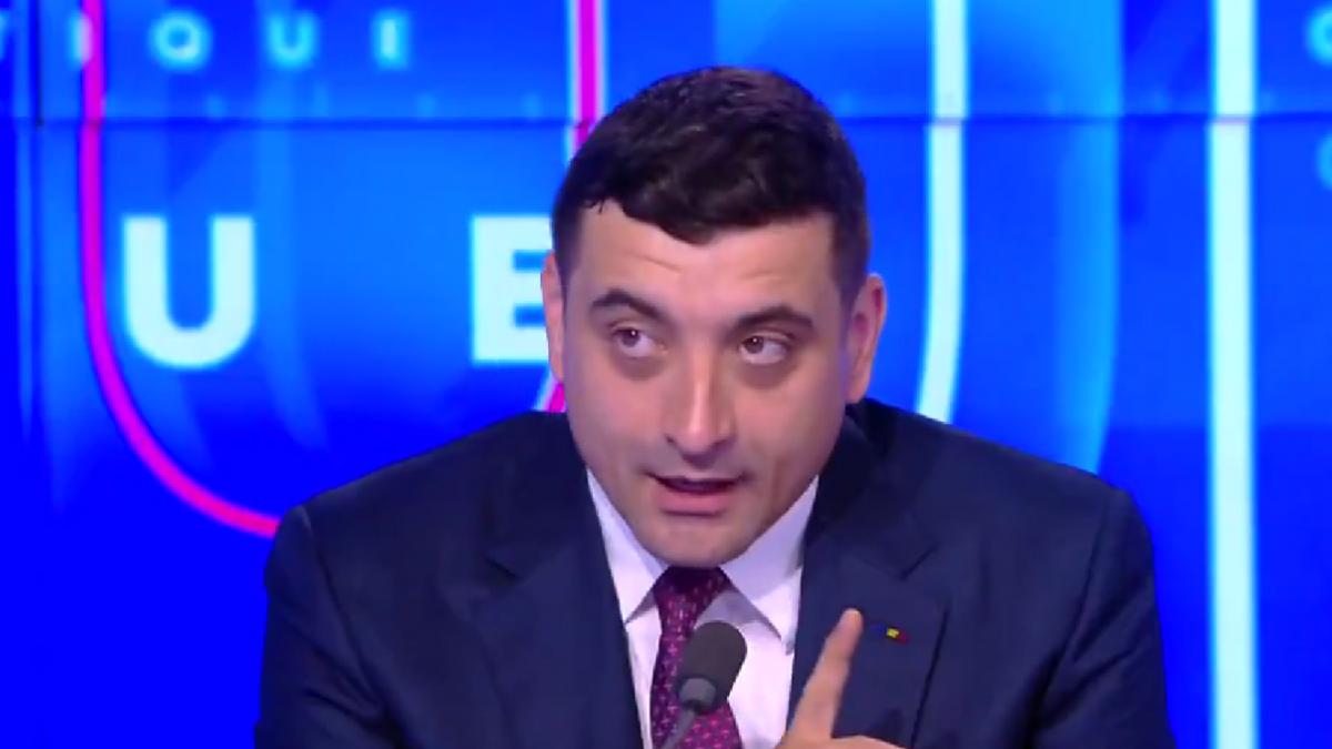 George Simion oprit din delir in direct la TV