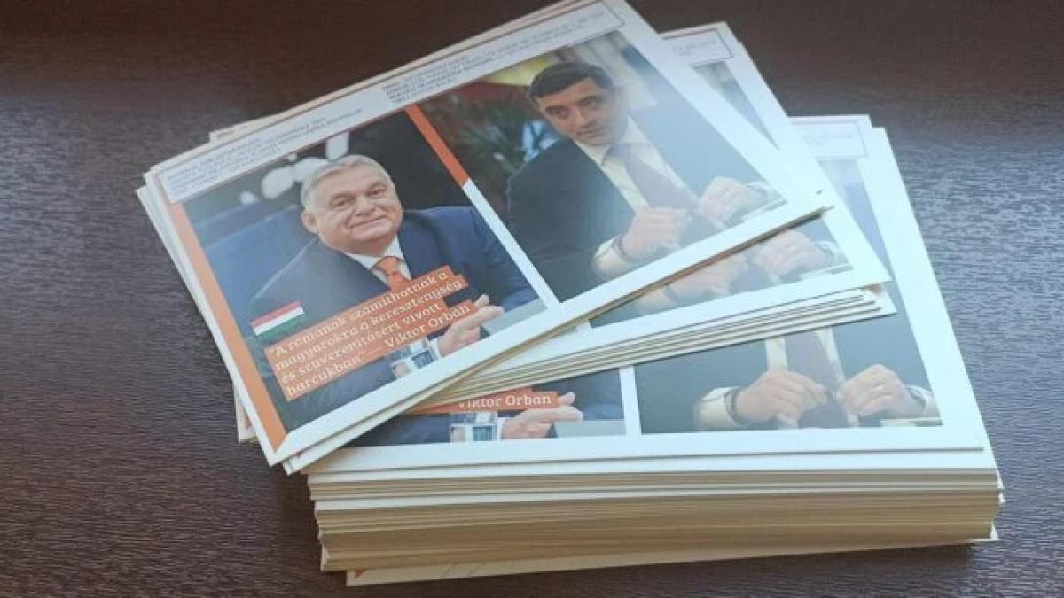 George Simion si Viktor Orban in pliante electorale