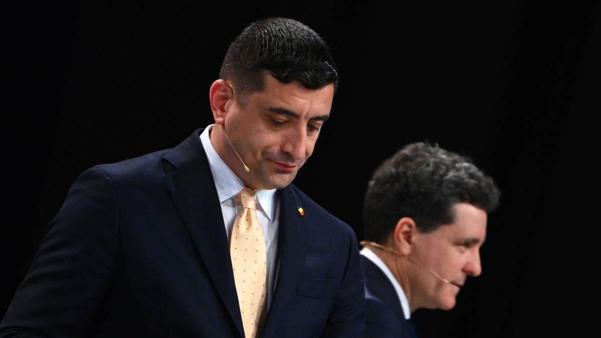 Nicussor Dan si George Simion dezbatere prezidentiala
