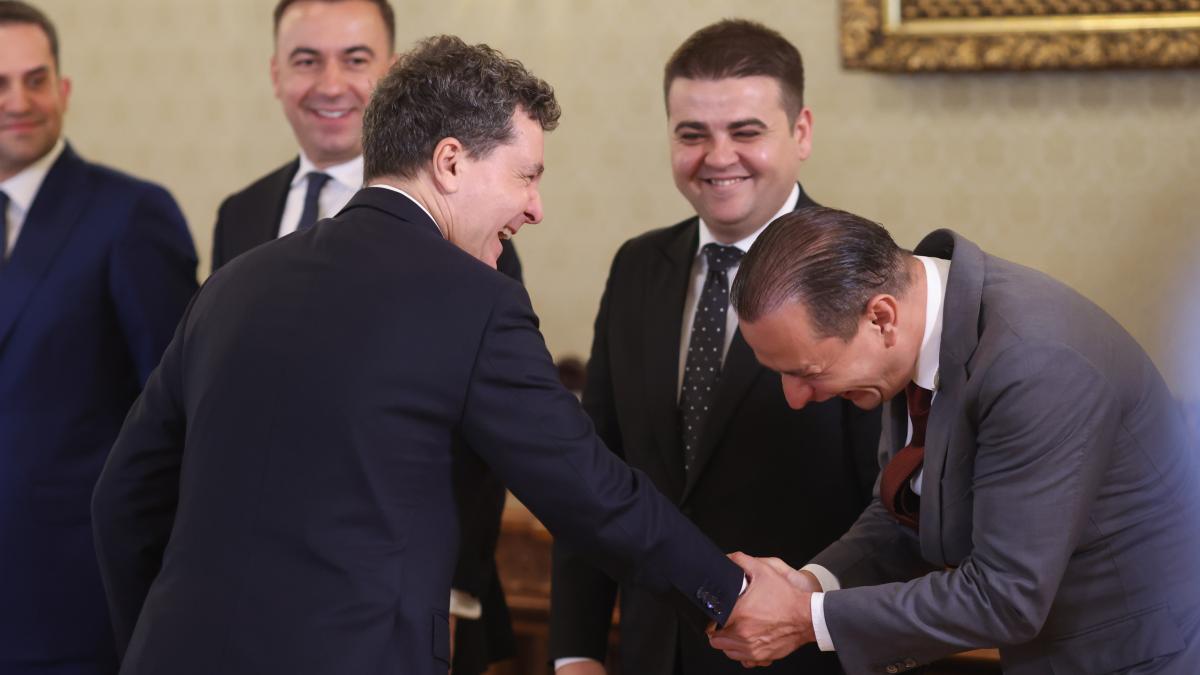 Imaginile zilei de la Cotroceni Nicusor Dan si Daniel Baluta Anamaria Gavrila cu iubitul