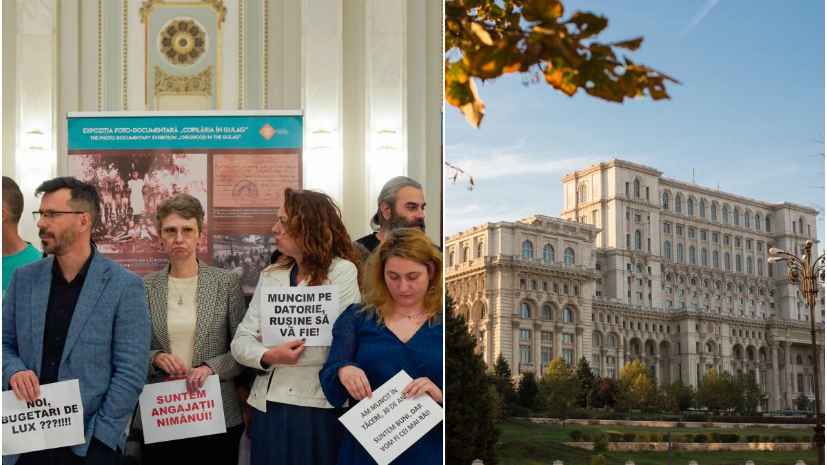 Functionarii din Parlament cer demontarea antenelor cladirii