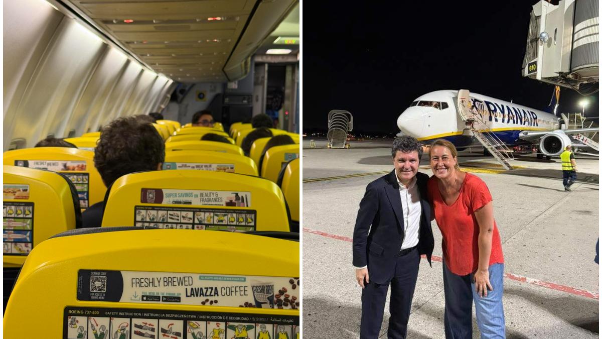 Imagini inedite cu Presedintele Nicusor Dan in avion low cost