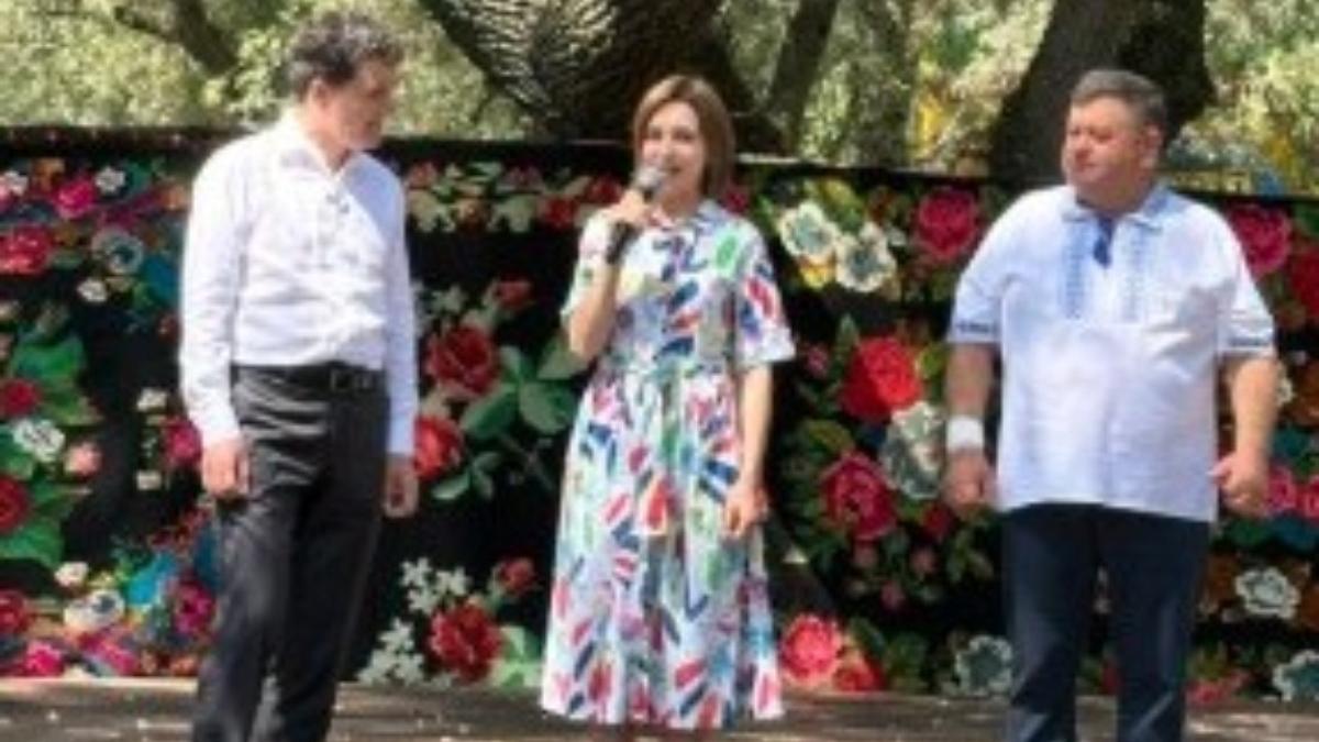 Nicuor Dan i Maia Sandu la Festivalul Zemii Calarasi