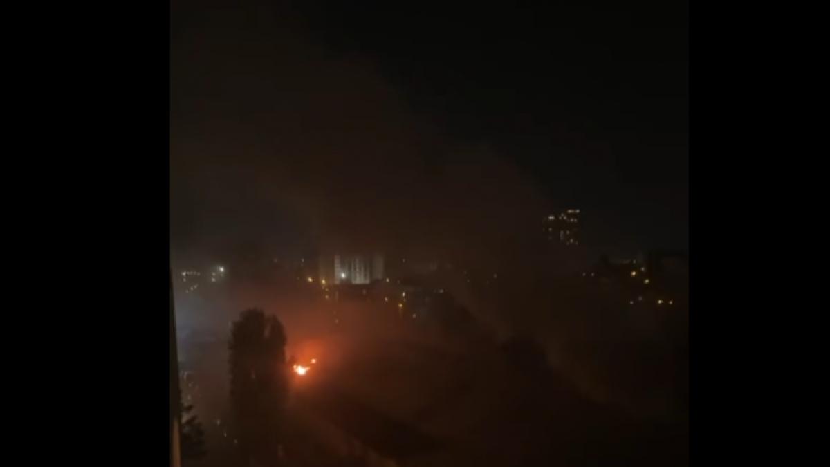 Incendiu puternic la un depozit din Bucuresti RoAlert emis
