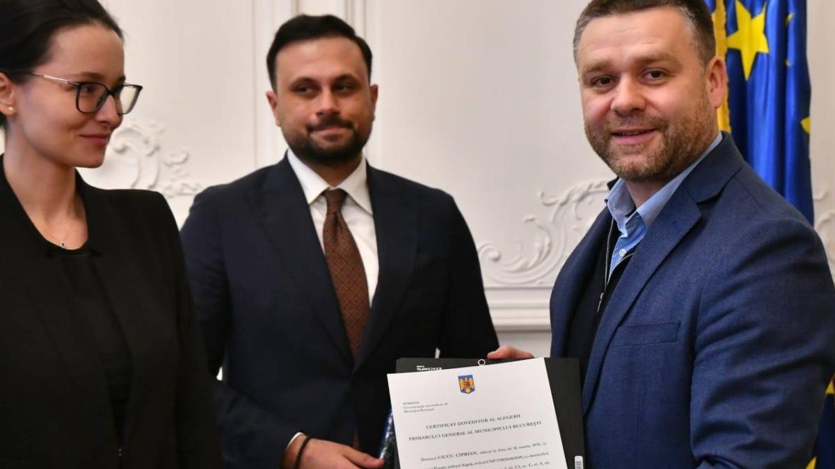Ciprian Ciucu a primit certificatul de ales de la BE Municipal