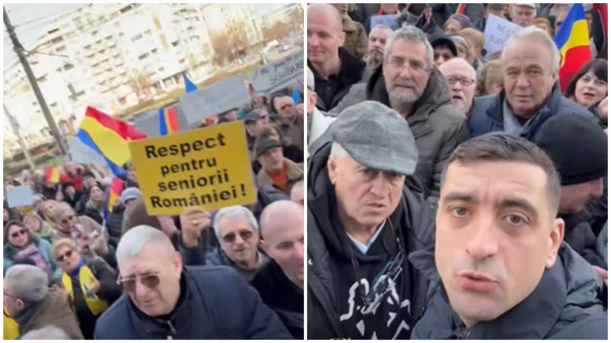AUR a mobilizat sute de oameni in strada la Ploiesti George Simion alaturi de ei Romania reala
