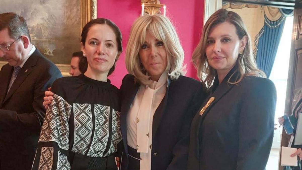 Mirabela Grdinaru impreuna cu Brigitte Macron si Olena Zelenska la Casa Alba