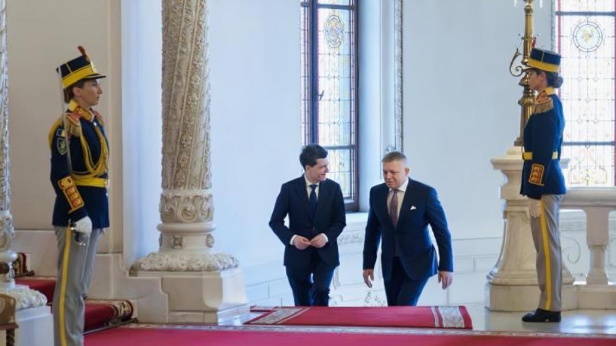 Robert Fico a avut o intalnire oficiala cu Nicusor Dan la Palatul Cotroceni Ce subiecte au discutat