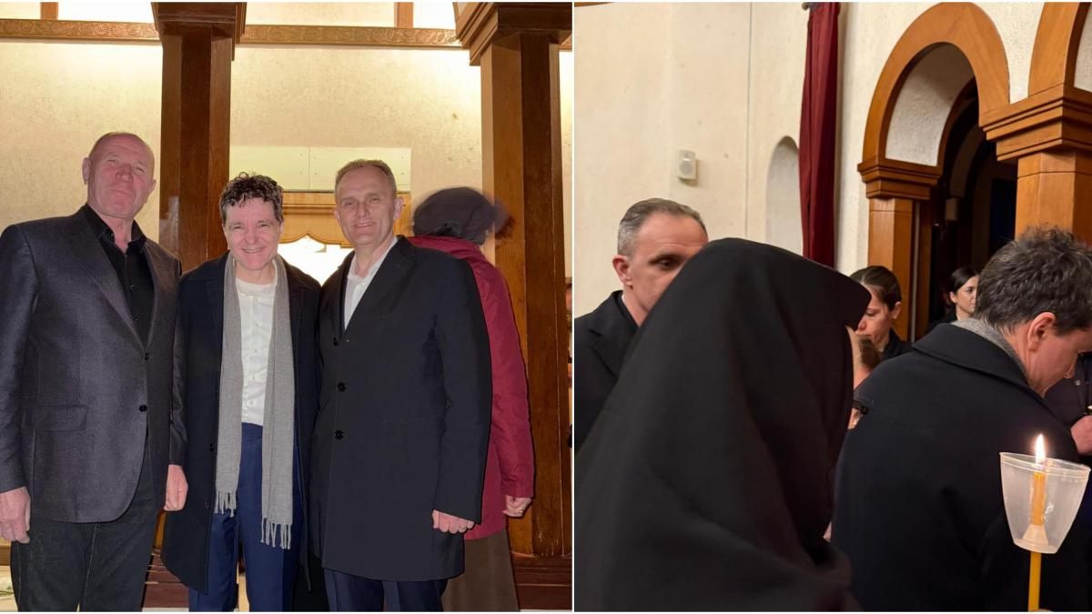 Nicusor Dan aparitie surpriza la manastirea Cornu in Vinerea Mare Presedintele CJ Prahova Fara