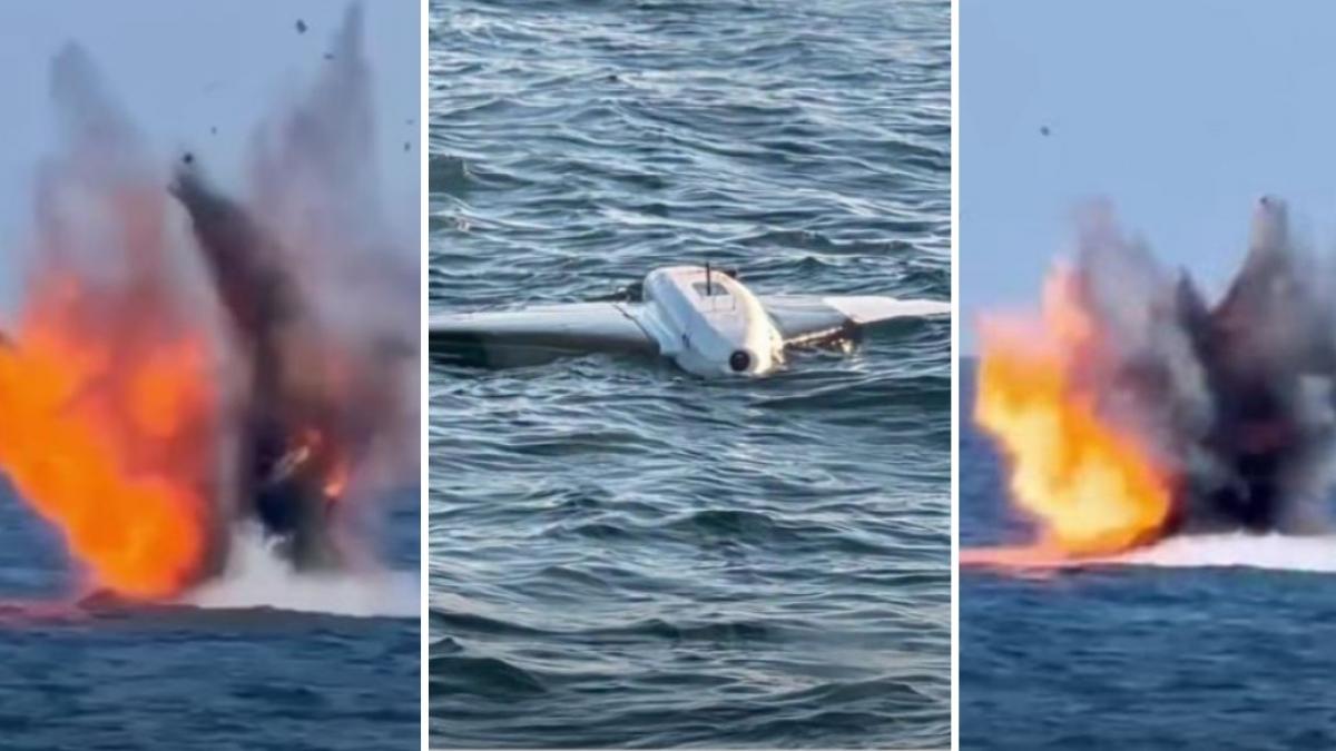 Dronele rusesti s au apropiat de platforma Neptun Deep Miruta Erau in deriva au fost distruse